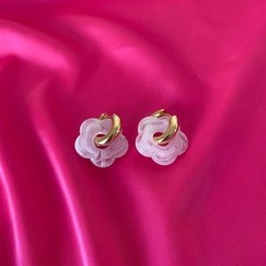 Flower Girl Hoops in Coconut - Frasier Sterling